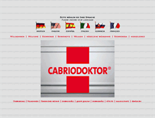 Tablet Screenshot of cabriodoktor.at